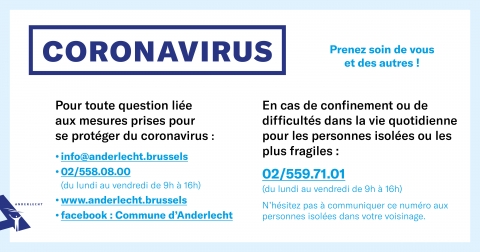 Hulp tegen Coronavirus / Aide face au Coronavirus