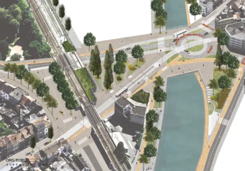 Traveaux square Vandervelde