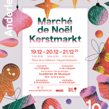 Bienvenue au Marché de Noël  - Kerstmarkt affiche